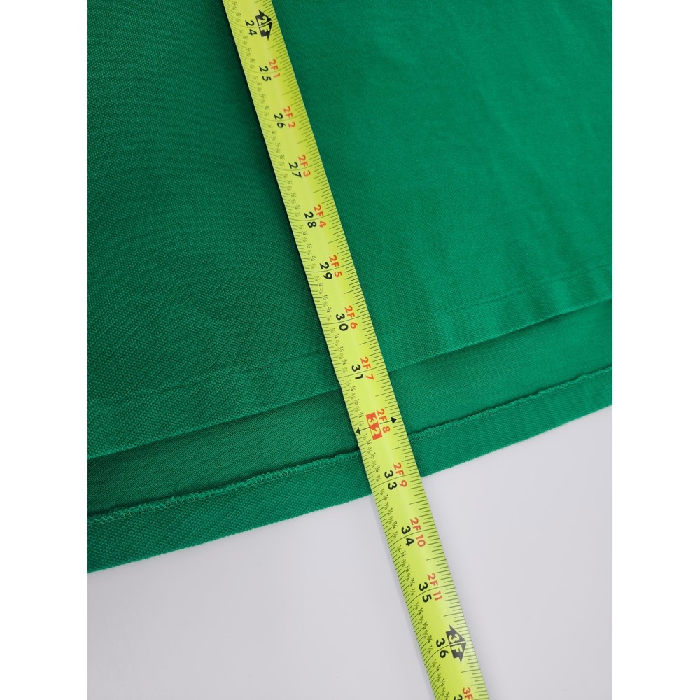 Polo Ralph Lauren Mens 2XLT Green Tipped Collar Pique Polo Shirt Big & Tall - Picture 5 of 6